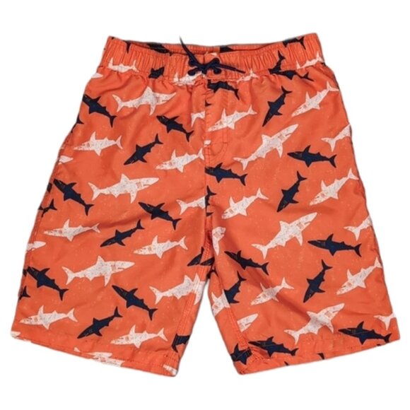 3/$20 Joe Fresh Shark Print Swim Trunks Beach Summer Bathing Suit Shorts - Picture 1 of 11